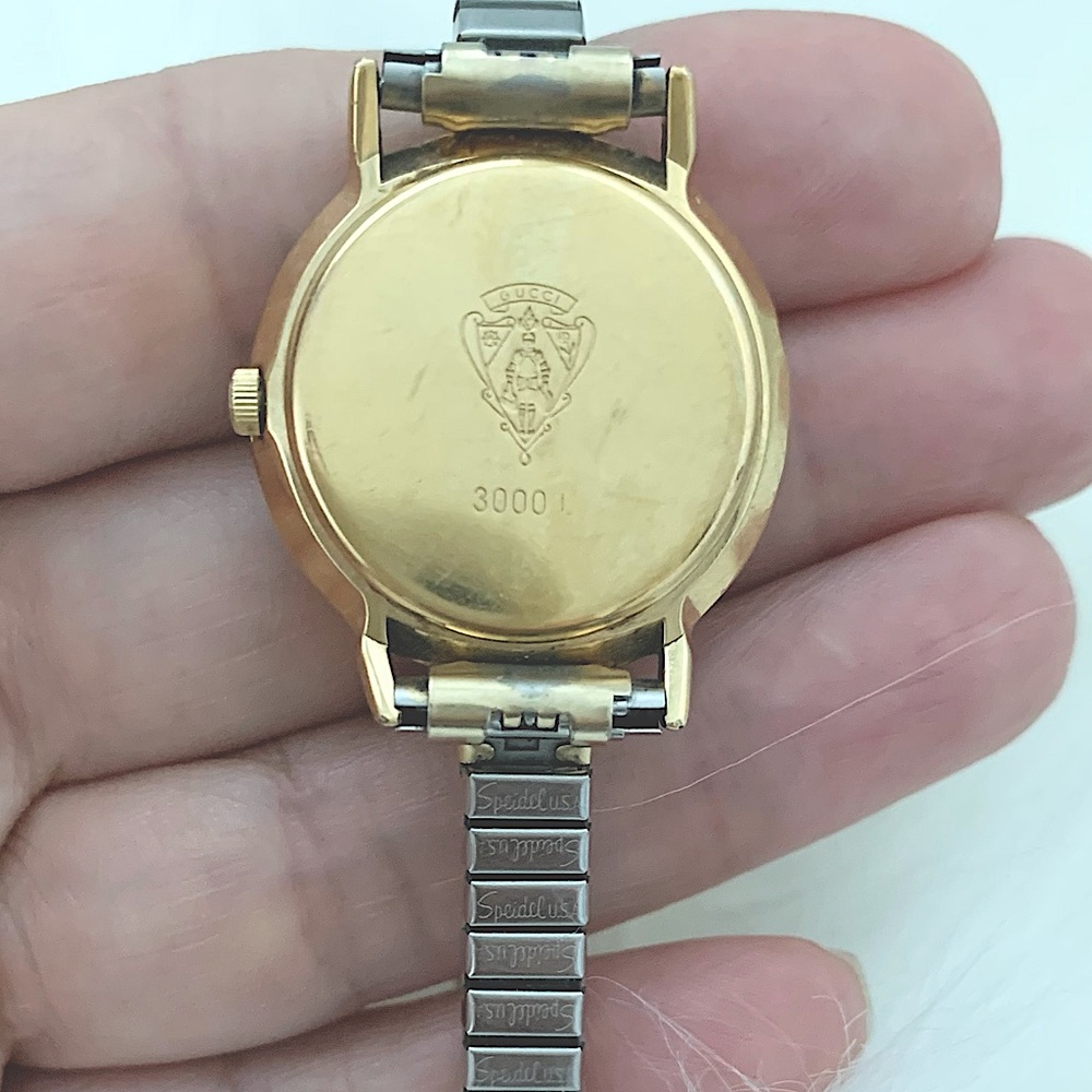 Gucci Vintage Watch 3000 L Gold-Plated - Picture 6 of 7